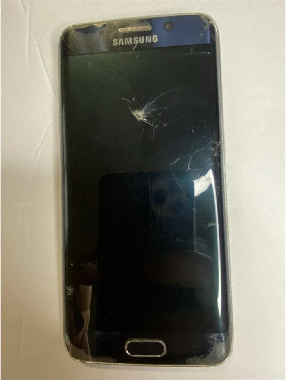 Samsung Galaxy S6 Edge 64 GB Black Sapphire - Unknown Carrier, Damaged, Untested